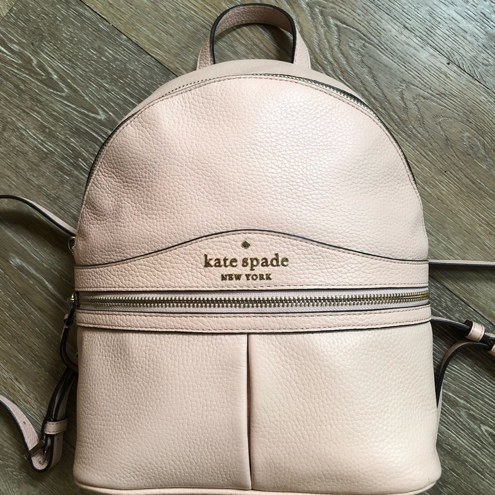 Kate Spade Pink Leather Backpack in EUC